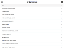 Tablet Screenshot of genesisoutdoorlighting.com